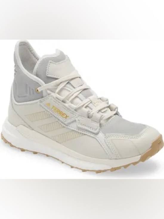 adidas Shoes - Adidas Terrex Free Hyperblue Mid Boost Hiking Shoes Cream Womens 6